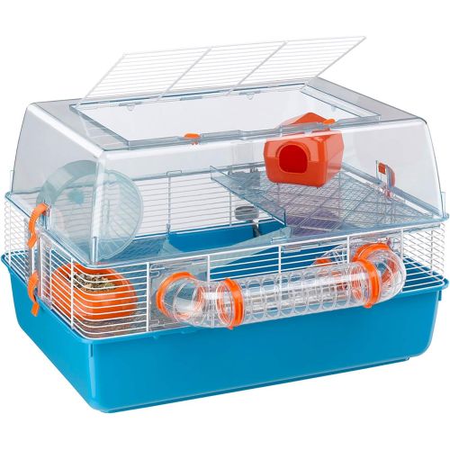  Ferplast Duna Fun Hamster Cage | Multi-Tier Hamster Cage Includes All Accessories | 21.65L x 18.5W x 14.76H Inches