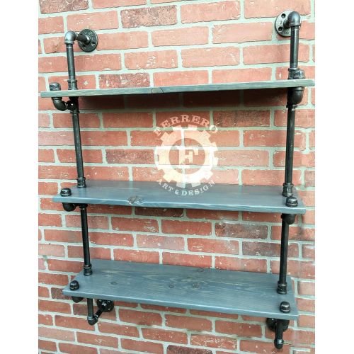  Ferrero Art & Design Steampunk furniture,pipe Bookshelf, Bookshelves, Industrial shelves, industrial shelfs, pipe shelf, pipe shelving, rustic decor, shelf