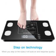 Ferty Digital Body Fat Scale Health Analyser Body Composition Monitor with LCD Screen Display, 400 lb Weight Capacity