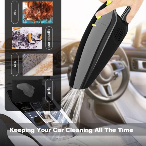  Fesjoy Handheld Vacuum Cleaner Small Powerful 120W 12V Car Vacuum Cleaner Wet & Dry Dual Use Car Charger