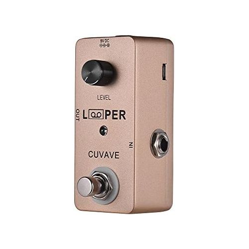  [아마존베스트]Fesjoy Looper Pedal Mini Guitar Loop Looper Pedal Max. 5 minutes recording time Unlimited Overdubs Full Metal Shell