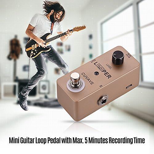  [아마존베스트]Fesjoy Looper Pedal Mini Guitar Loop Looper Pedal Max. 5 minutes recording time Unlimited Overdubs Full Metal Shell