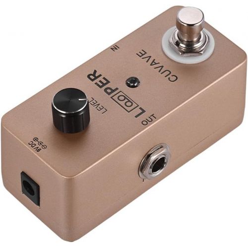  [아마존베스트]Fesjoy Looper Pedal Mini Guitar Loop Looper Pedal Max. 5 minutes recording time Unlimited Overdubs Full Metal Shell