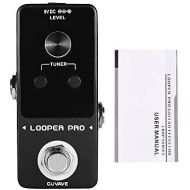 [아마존베스트]Fesjoy Looper Pro Guitar Loop Pedal 9 Loops Total 40 Minutes Recording Time Unlimited Overdubs Built-in Tuner Function LED Display