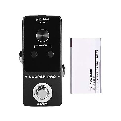  [아마존베스트]Fesjoy Looper Pro Guitar Loop Pedal 9 Loops Total 40 Minutes Recording Time Unlimited Overdubs Built-in Tuner Function LED Display