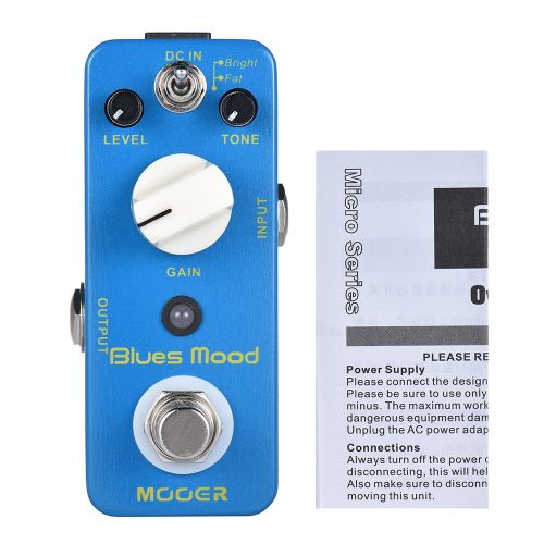  Festnight Guitar Effect Pedal, Blues Style Overdrive Guitar Effector Pedal True Bypass