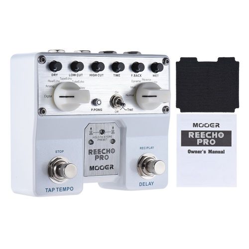  Festnight Guitar Effect Pedal, Digital Delay Effector Pedal Twin Footswitch with Loop Recording Function