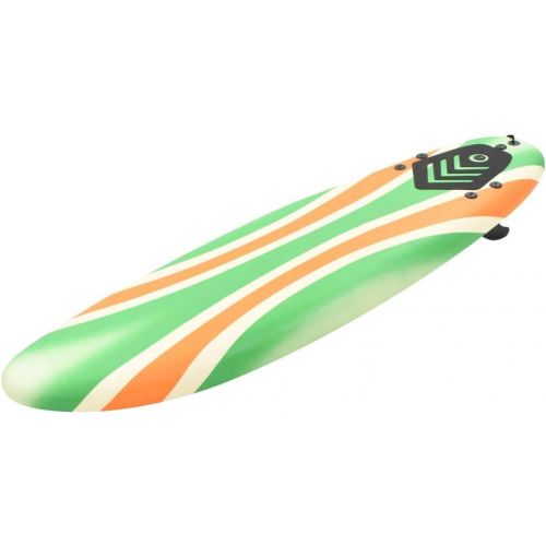  Festnight- Surfbrett Stand Up Paddle Board mit Traktionspad Inklusive 1 Leine und 3 abnehmbaren Kunststofffinnen 170 cm