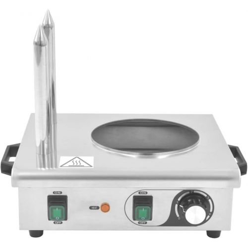  [아마존베스트]Festnight Professional Hot Dog Maker with 2 Bars 500 W Stainless Steel Hot Dog Warmer Machine Temperature Adjustable