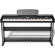 Festnight 88-key Digital Piano with 150 different sounds and Pedals Black Melamine Board, includes an Adapter and a Power Cord