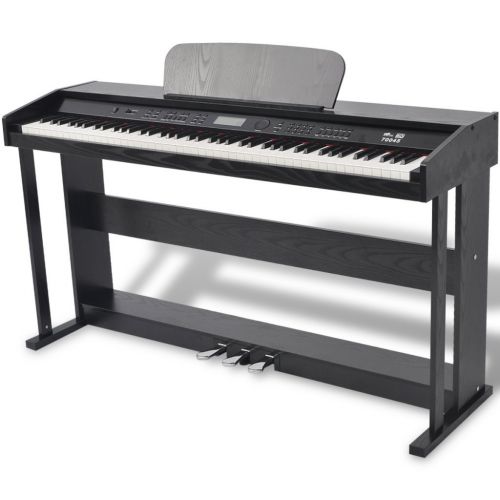  Festnight 88-key Digital Piano with 150 different sounds and Pedals Black Melamine Board, includes an Adapter and a Power Cord