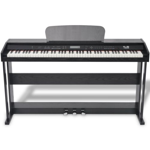 Festnight 88-key Digital Piano with 150 different sounds and Pedals Black Melamine Board, includes an Adapter and a Power Cord