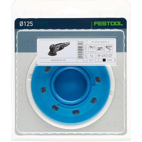  Festool 492127 RO125 FEQ StickFix Sanding Pad, Hard, 125mm (5 in)