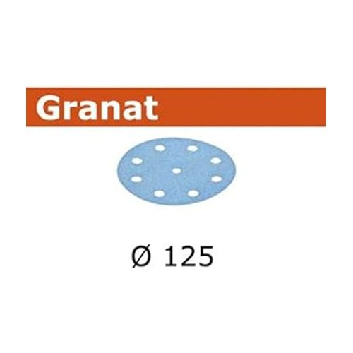  Festool 497169 Granat P120 Grit 5-Inch (125mm) Diameter Abrasive Sanding Discs, 100-Pack