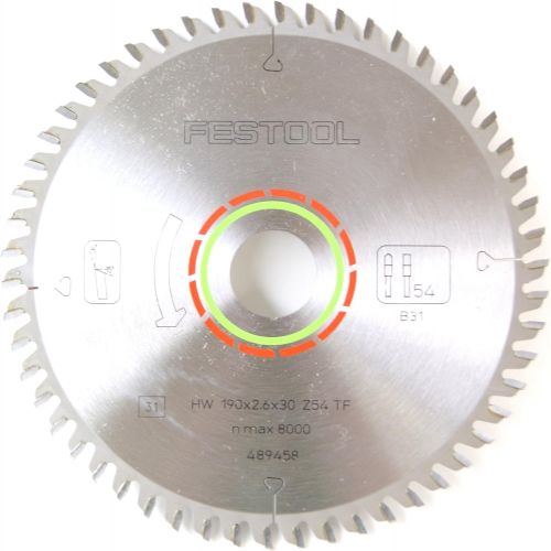  Festool 489458 Saw Blade for Laminate or Solid Surfaces 54t