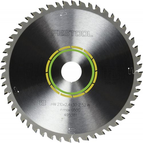  Festool 495381 Fine Tooth Cross-Cut Saw Blade For TS 75 Plunge Cut Saw - 52 Tooth