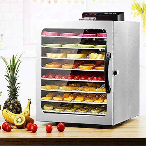  [아마존베스트]Fetcoi Stainless Steel Professional Drying Machine 8 Levels BPA Free Dryer Drying Machine Dehydrator Timer Dehydrator Temperature Regulator from 30-90 °C for Fruit Meat Fruit Dryer Vegeta