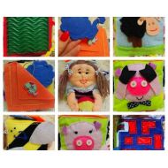 Fetrcooldesign educational toys cubes and books made of felt and fabric cotton