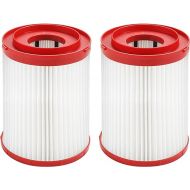 Fette Filter - 49901977 Large Wet/Dry Vacuum HEPA Filter Compatible with Milwaukee M18 Fuel Wet/Dry Vacuums Models 0910-20, 0920-20, 0920-22HD, 0930-22HD, 0931-20 - Part # 49-90-1977 Pack of 2