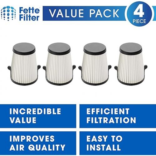  Fette Filter - 49-90-1950 HEPA Filter Replacement Compatible with Milwaukee 49-90-1950 HEPA Filter Replacement for M12 0850-20 Compact VAC 4 Pack