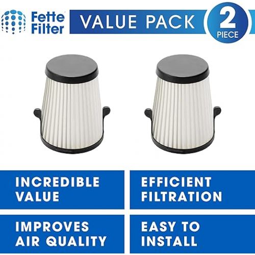  Fette Filter - 49-90-1950 HEPA Filter Replacement Compatible with Milwaukee 49-90-1950 HEPA Filter Replacement for M12 0850-20 Compact VAC 2 Pack