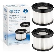 Fette Filter - HEPA Dry Filter Compatible with Milwaukee 49-90-0160, Designed for 0882-20 M18 Compact Vacuum. Pack of 2