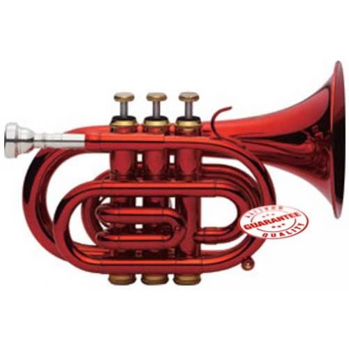  Fever Red Pocket Trumpet With Case