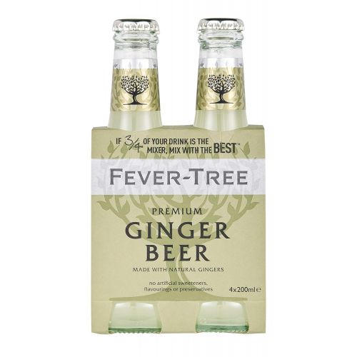  Fever-Tree Premium Ginger Beer, 6.8 Fl Oz Glass Bottle (24 Count)