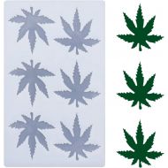 [아마존베스트]Fewo (THIN and SHALLOW) Marijuana Leaf Embossed Fondant Maple Silicone Mold for Chocolate Candy Gum Paste Polymer Clay Resin Kitchen Baking Sugar Craft Cake Cupcake Decorating Tools