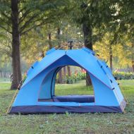 Fhior Camping Tent 2-3 Person Automatic Instant Pop Up Tent, Camping Backpacking Tent for Outdoor Activities Family Camping Tent (Color : Blue)