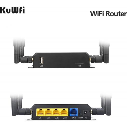  Fhong WiFi Routers for Wireless Internet Smart 4G LTE OpenWRT 300Mbps 3G Wireless Repeater AP Mode DHCP Function with SIM Card Slot (B1B3B5B7B8B20 EU Version)