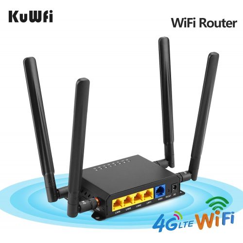  Fhong WiFi Routers for Wireless Internet Smart 4G LTE OpenWRT 300Mbps 3G Wireless Repeater AP Mode DHCP Function with SIM Card Slot (B1B3B5B7B8B20 EU Version)