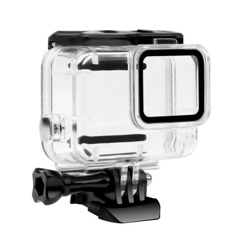  FitStill Waterproof Housing Case for GoPro Hero 7 White & Silver, Protective 45m Underwater Dive Case Shell with Bracket Accessories for Go Pro Hero7 Action Camera