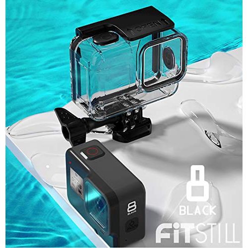  FitStill 60M Waterproof Case for GoPro Hero 8 Black, Protective Underwater Dive Housing Shell with Bracket Accessories for Go Pro Hero8 Action Camera