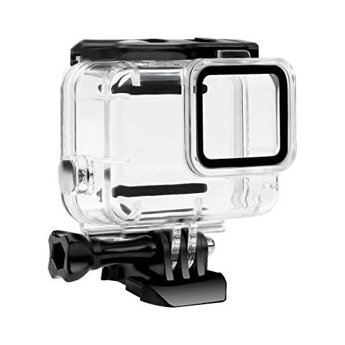  FitStill Waterproof Housing Case for GoPro Hero 7 White & Silver, Protective 45m Underwater Dive Case Shell with Bracket Accessories for Go Pro Hero7 Action Camera