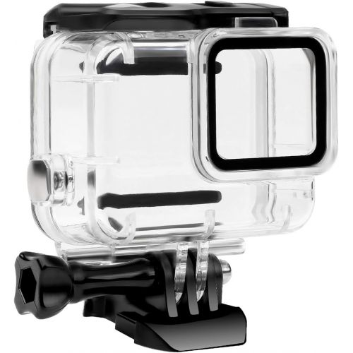  FitStill Waterproof Housing Case for GoPro Hero 7 White & Silver, Protective 45m Underwater Dive Case Shell with Bracket Accessories for Go Pro Hero7 Action Camera