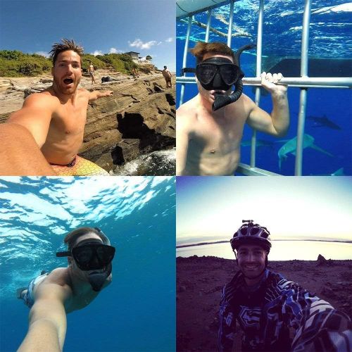  FitStill Waterproof Monopod Floating Hand Grip for Go Pro Hero 10/9/8/7/6/5/4/3 Session DJI Osmo and Other Action Cameras.Snorkeling Underwater Diving Selfie Pole Stick