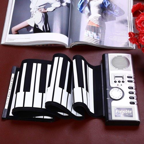  FidgetFidget Flexible 61 Keys Soft Portable Electric Digital Roll-up Keyboard Piano Gift