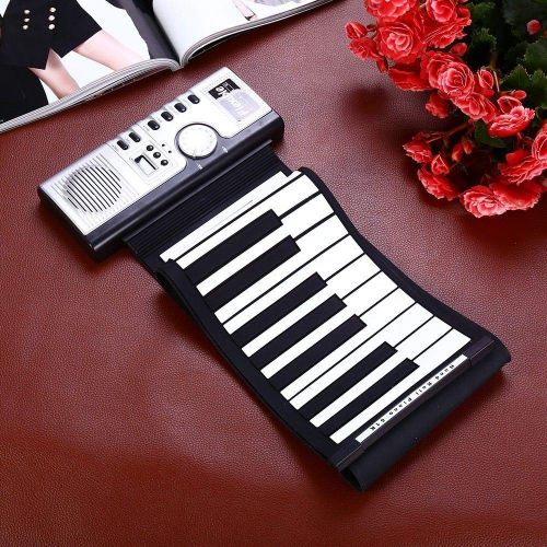  FidgetFidget Flexible 61 Keys Soft Portable Electric Digital Roll-up Keyboard Piano Gift