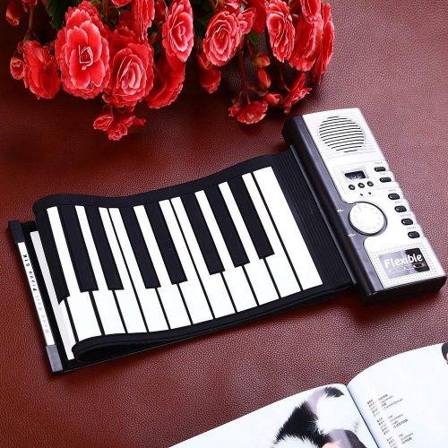  FidgetFidget Flexible 61 Keys Soft Portable Electric Digital Roll-up Keyboard Piano Gift