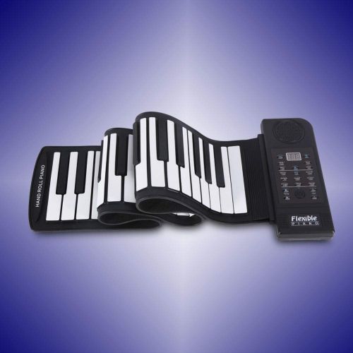  FidgetFidget 61 Keys USB Flexible Roll-up Electronic Piano Keyboard Gift for Child Practice