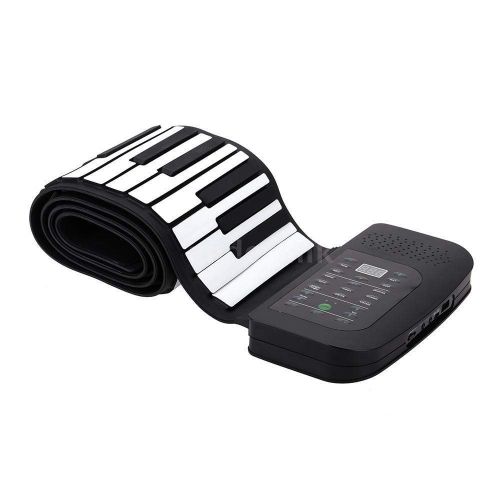  FidgetFidget 88 Keys Silicone Flexible Roll Up Piano Keyboard Hand-rolling Piano
