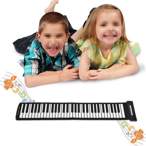  FidgetFidget 61 Keys Flexible Foldable Electric Digital USBMIDI Hand Roll Keyboard Piano