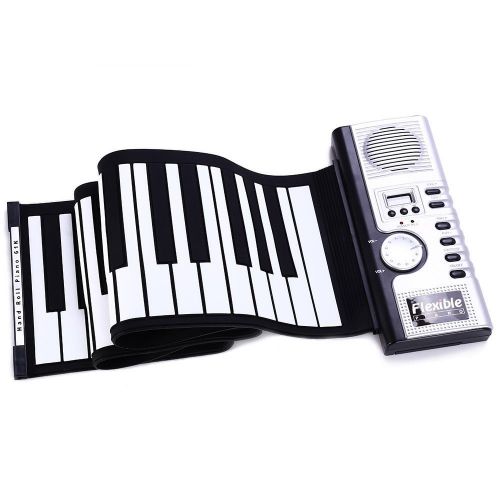  FidgetFidget Foldable 61 Keys Soft Electric Digital Roll-up Keyboard Piano Kids Chlidren Gift