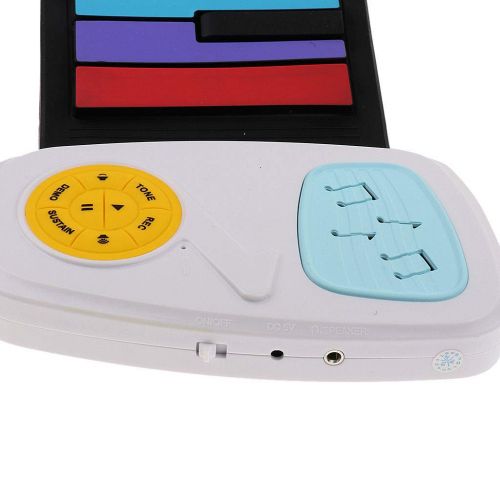  FidgetFidget Flexible Rainbow 49 Keys Silicon Roll Up Piano Kids Keyboard Toys Gift