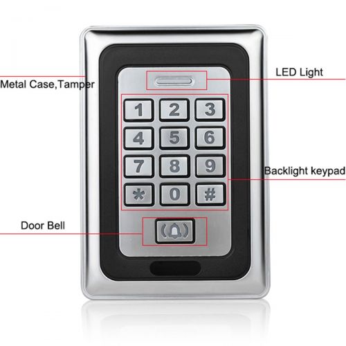  FidgetFidget Keypad WG26 Access Control+10x125KHZ Card for Home&Office Card+PIN Standalone