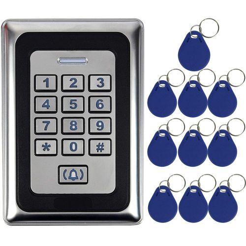  FidgetFidget Keypad WG26 Access Control+10x125KHZ Card for Home&Office Card+PIN Standalone