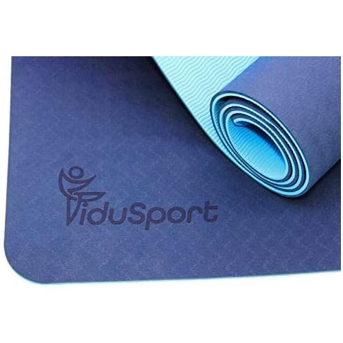  [아마존베스트]Fiducia FiduSport TPE Gymnastics Mat, Yoga Mat, Non-Slip Mat with Carry Strap for Fitness, Pilates and Gymnastics, Gym Mat, Sports Mat, Floor Mat, Dimensions: 183 x 61 cm