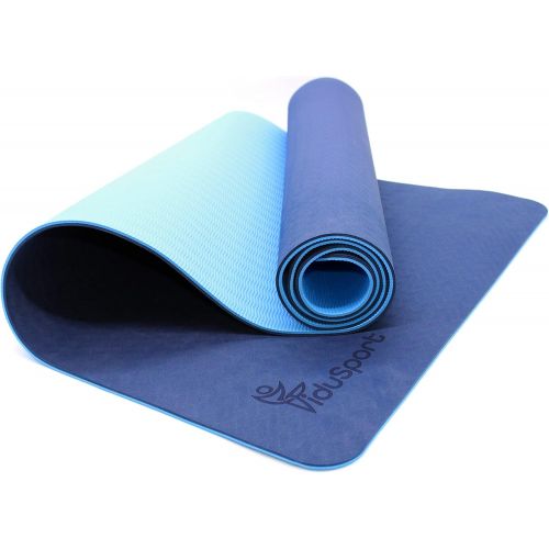  [아마존베스트]Fiducia FiduSport TPE Gymnastics Mat, Yoga Mat, Non-Slip Mat with Carry Strap for Fitness, Pilates and Gymnastics, Gym Mat, Sports Mat, Floor Mat, Dimensions: 183 x 61 cm