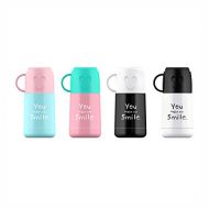 Fiesta Korean Creativesmiley Face Bouncing Cover Insulation Cup Stainless Steel Thermos Bottle Portable Student Fruit Pattern Water Bot